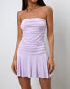 Image of Yasmin Bandeau-Minikleid in schickem Flieder