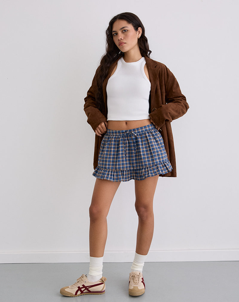 Bild von Yasumi Minirock in Medium Tartan Blau