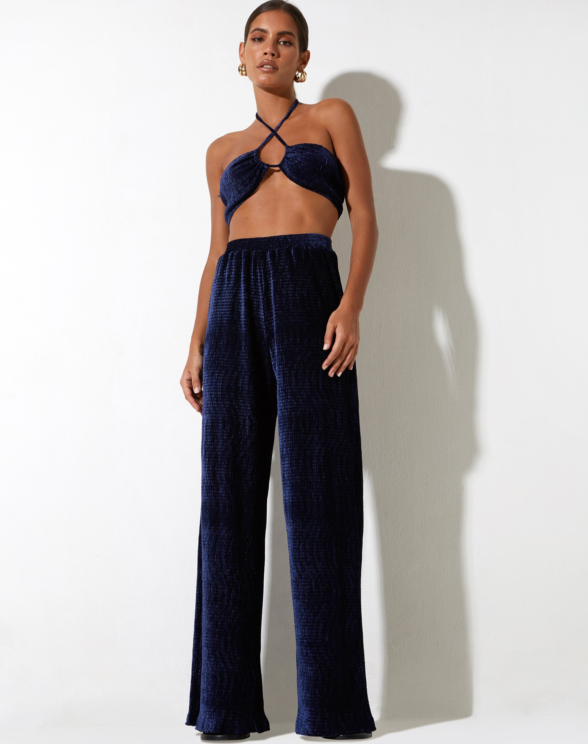 Bild von Yessa Crop Top in Velvet Navy