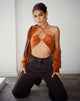 IMAGE OF Yessa Crop Top aus Samt Rost