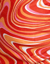70er Jahre Ripple Tangerine