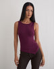 Bild von Ymir Vest Top aus Rayon Jersey Deep Purple