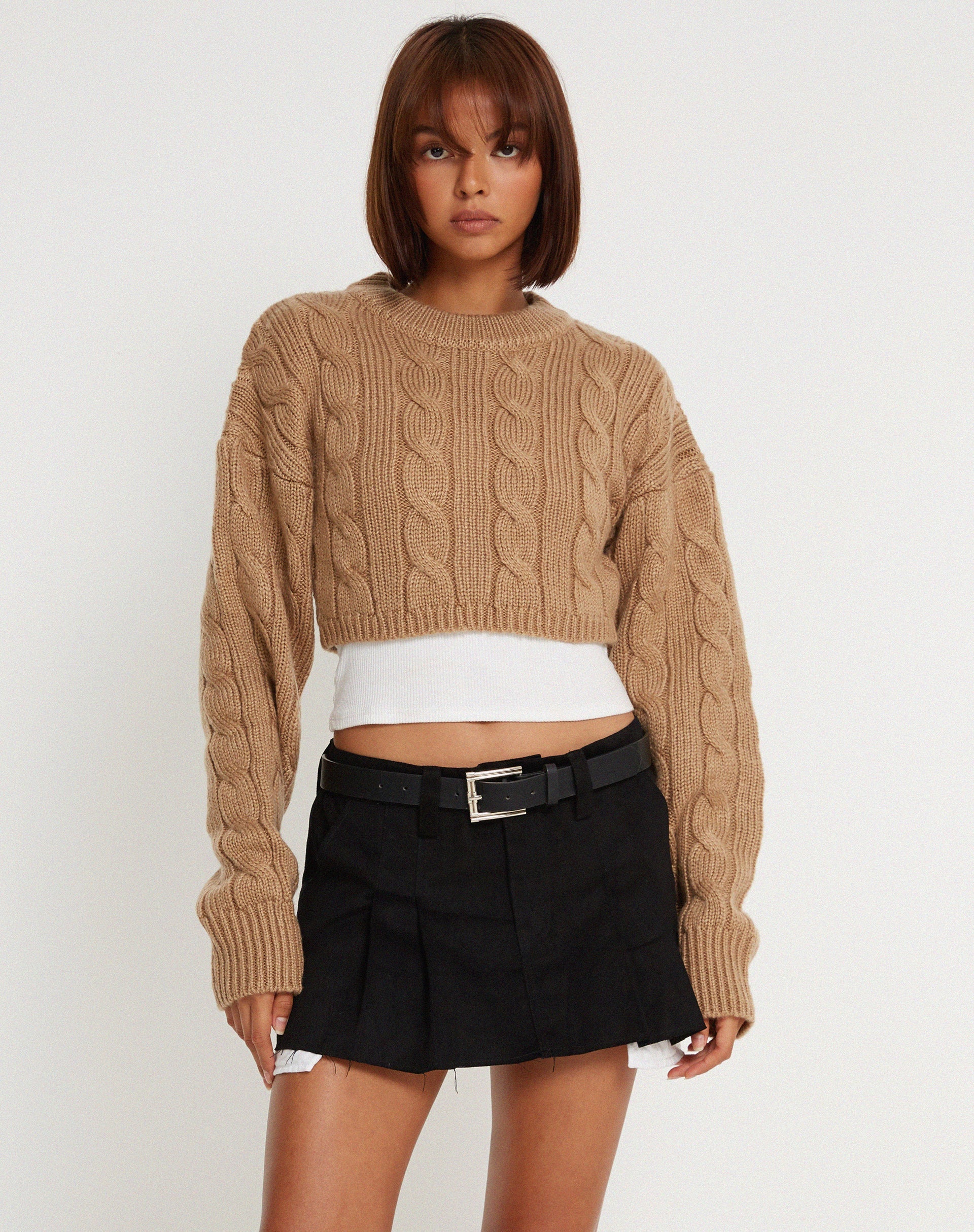 Bild von Yolanda Strickpullover in Tan