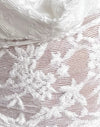 Jacquard-Strick Weiß