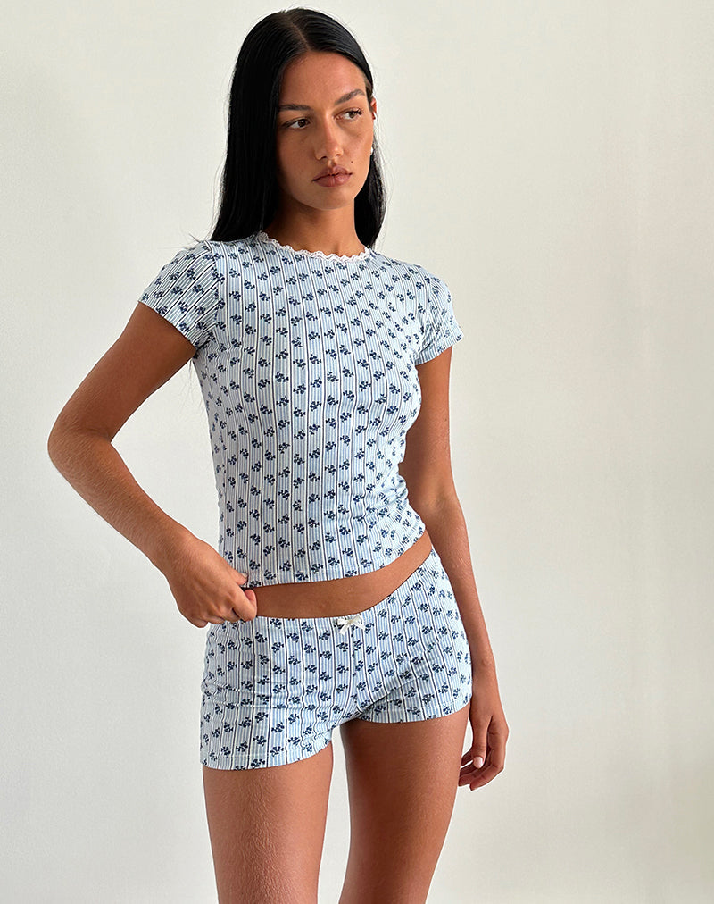 Bild von Zagy Tee in Floral Stripe