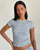 Bild von Zagy Tee in Floral Stripe