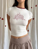 Bild von Zagy Tee in Off White mit Erdbeertopf-Druck