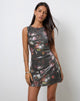 Image of Zahira Minikleid aus Pailletten Vintage Flower