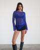 Bild von Zartina Top in Sheer Texture Blau