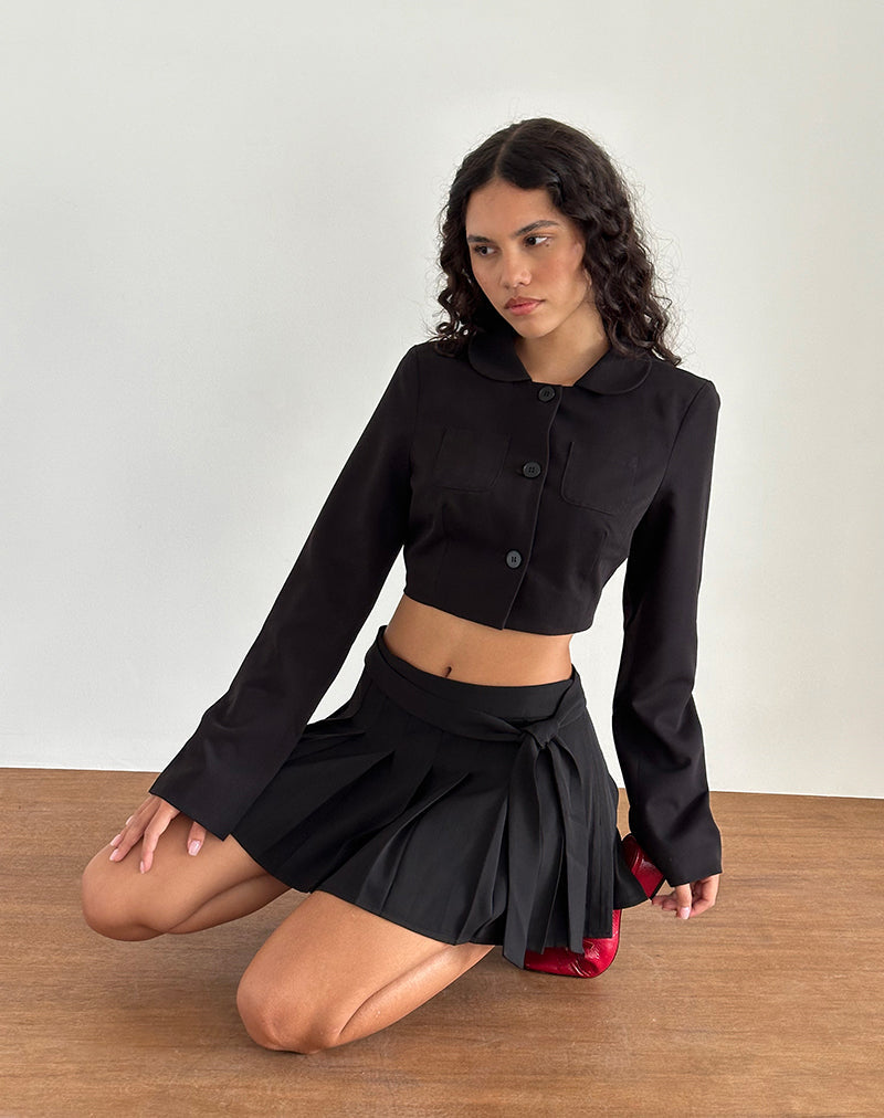 Bild von Zaviya Gekürzte Jacke in Schwarz