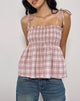 Bild von Zerah Top in Basic Tartan Pink