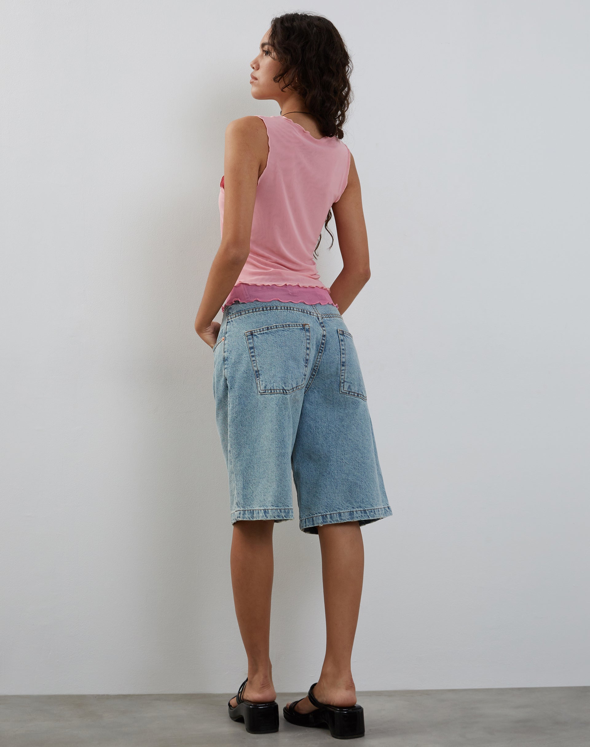 Image of Zeta Vest Top in Pink mit dunkelrosa Futter