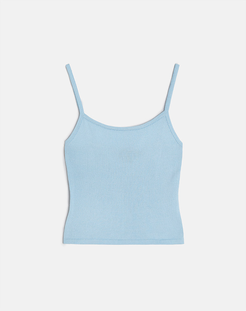 Bild von Ziva Knit Cami Vest Top in Blau
