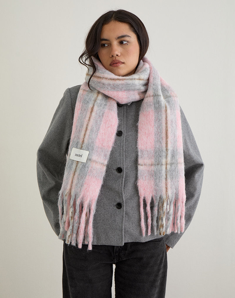 Image of Ziya Jacke mit Kragen und Knopfleiste aus Wolle Grau