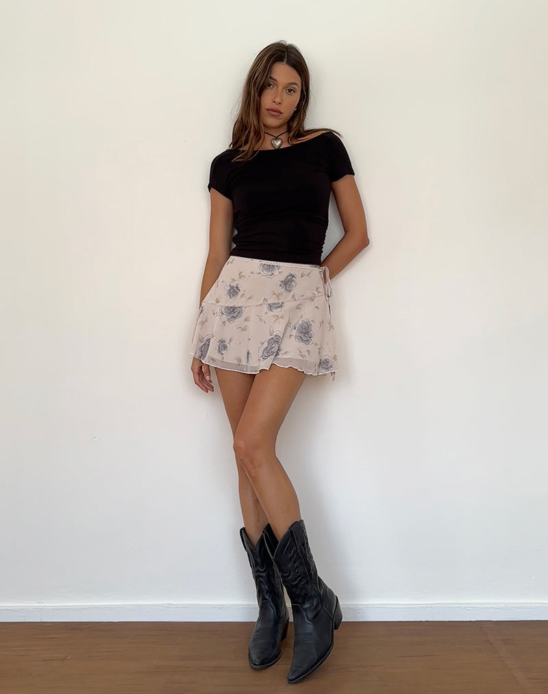 Bild von Athalia Minirock in Wildrose Blau
