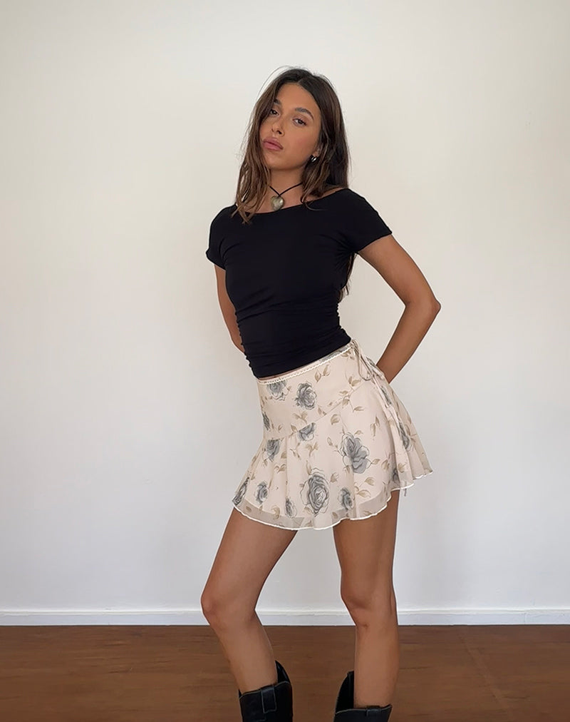 Bild von Athalia Minirock in Wildrose Blau