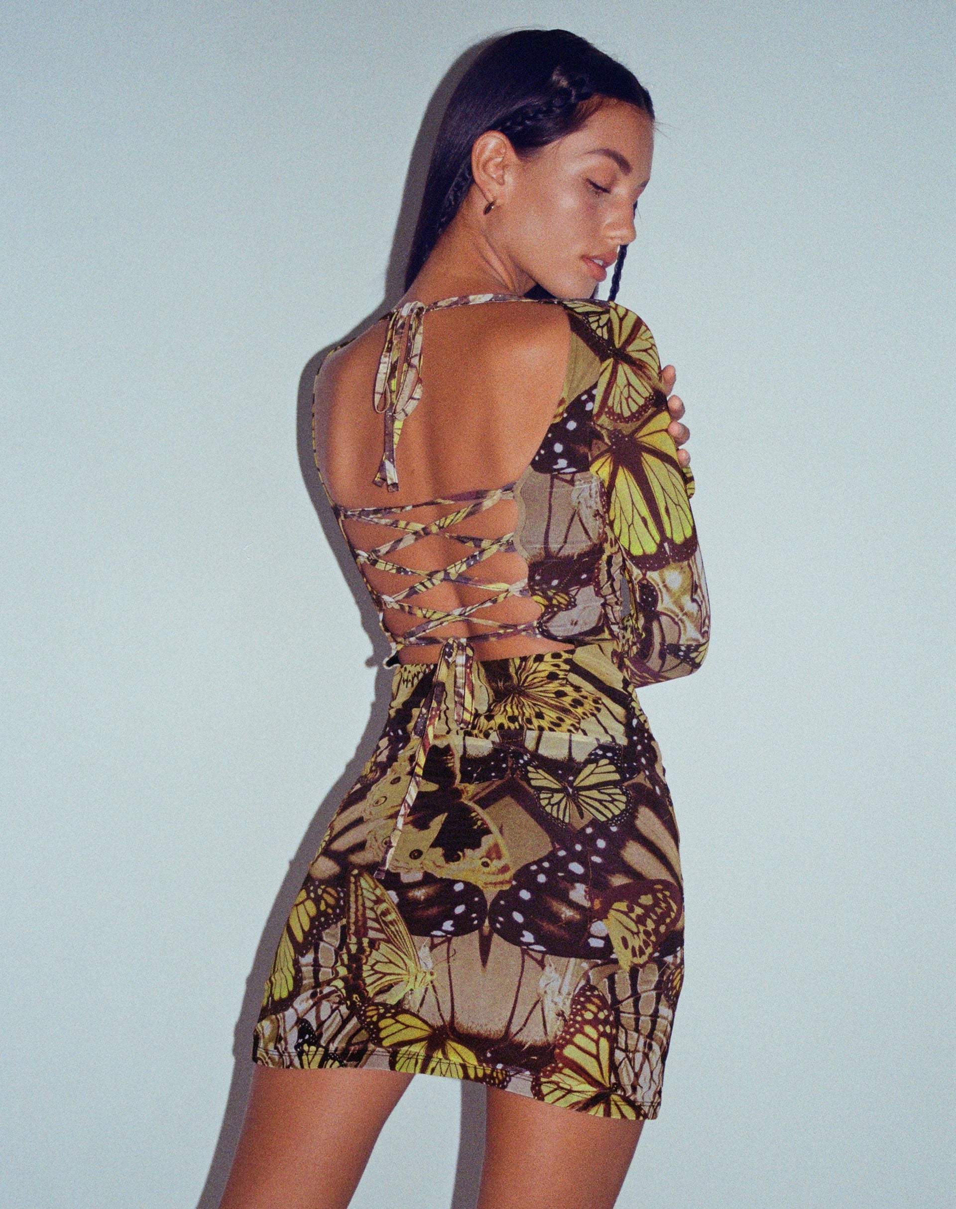 Bild von Onata Mini Dress in Butterfly Gold