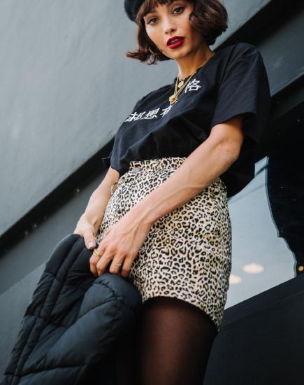 Bild von Mini Broomy Rock in Rar Leopard Braun