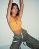 Bild von MOTEL X BARBARA Nanda Crop Top in Hibiskus Zebra Orange