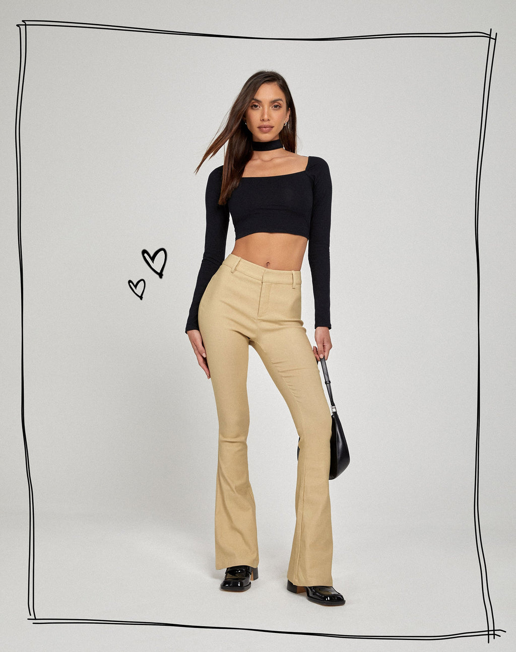 Jopanka-Schlaghose in Tailoring Ecru