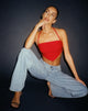 Taina Crop Top in Tailoring Rot