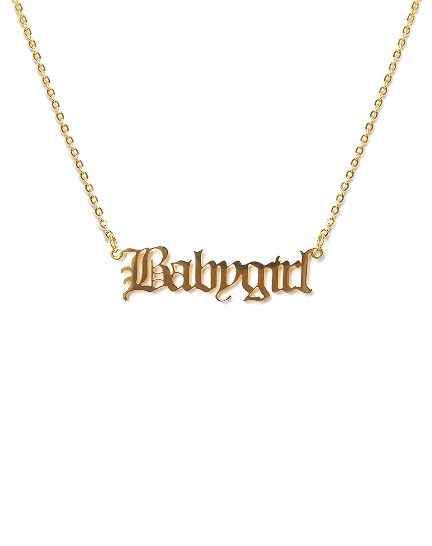 Bild von Halskette in "Baby Girl" Gold