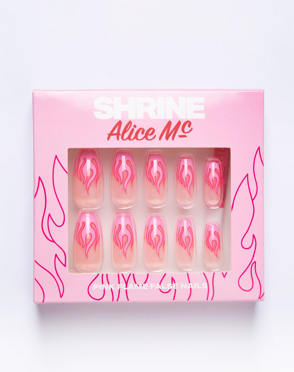 Shrine X Alice MC Rosa Flamme Nägel