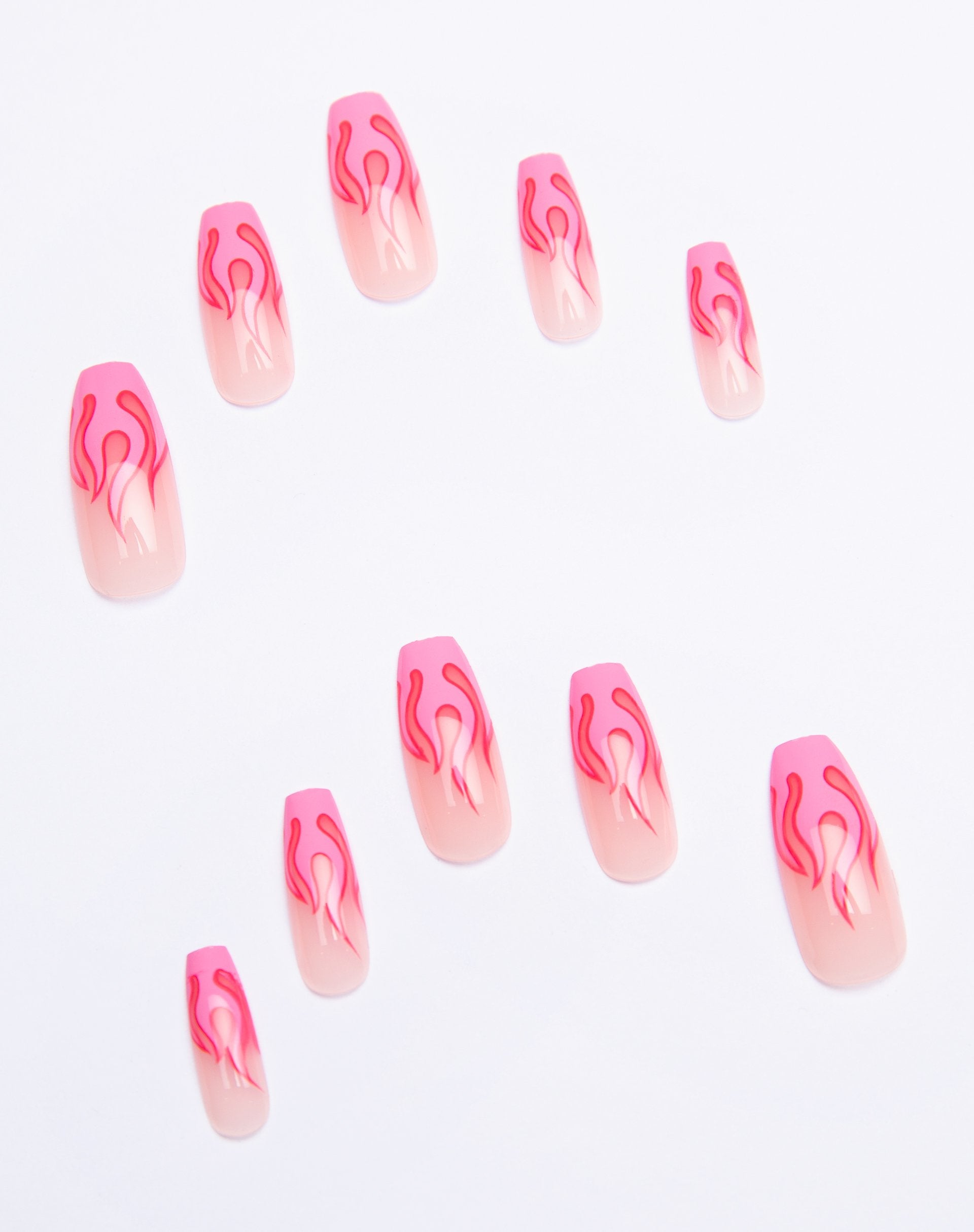 Bild von Shrine X Alice MC Pink Flame Nails