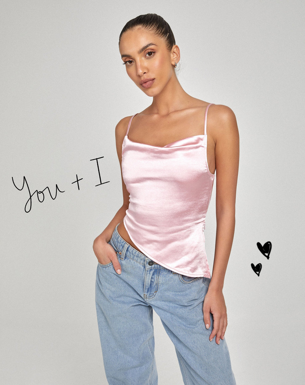 Sipin Top in Satin Rosa