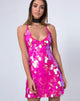 Image of Shine Kleid in Tear Drop Pailletten Fuschia Shine