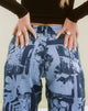 Bild von MOTEL X OLIVIA NEILL Low Rise Parallel Jean in Photo Collage Blau