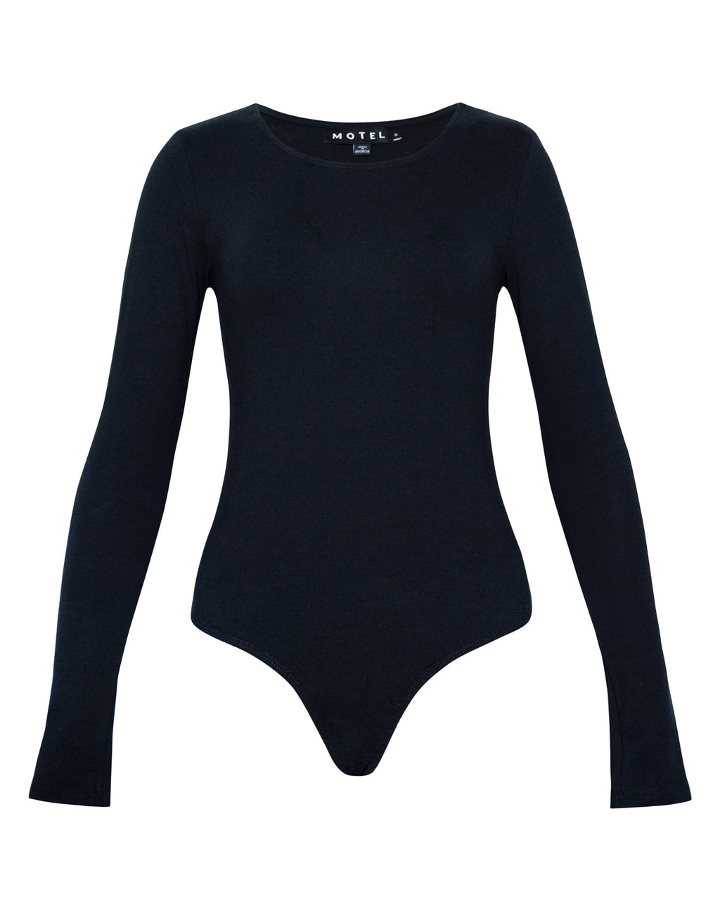 Abra Langarm-Bodysuit in Schwarz