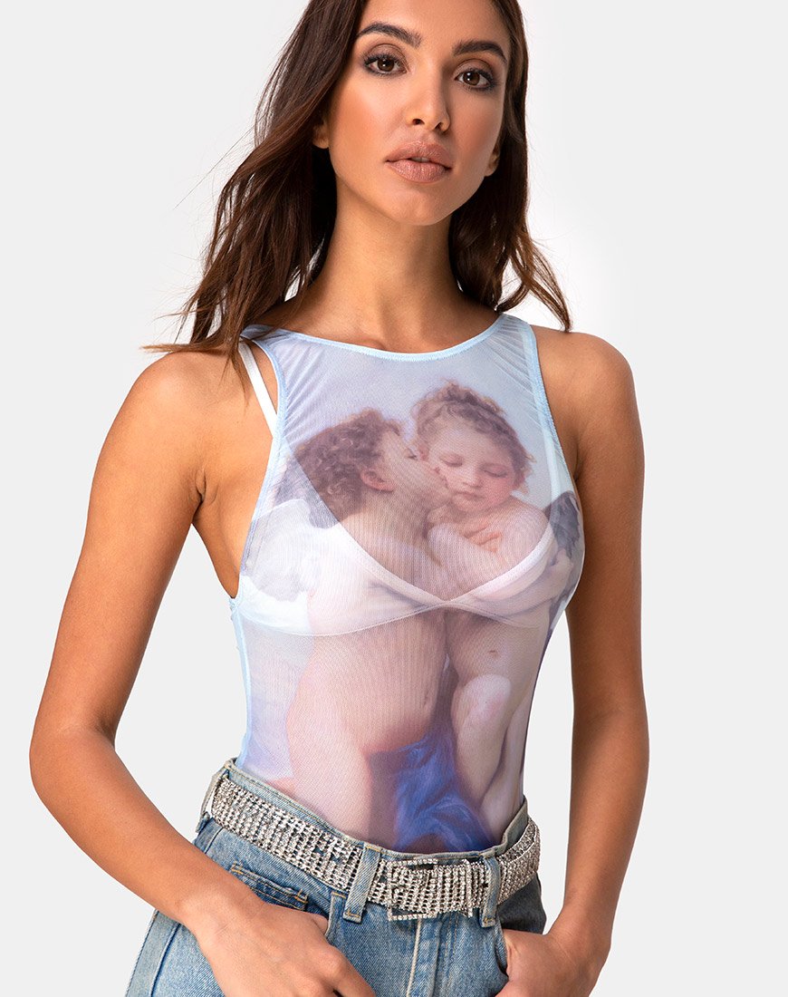 Image of Acrea Mieder in Cherub Kiss Blau