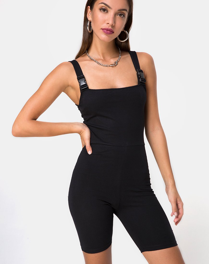 Acrety Unitard mit schwarzen Schnallen