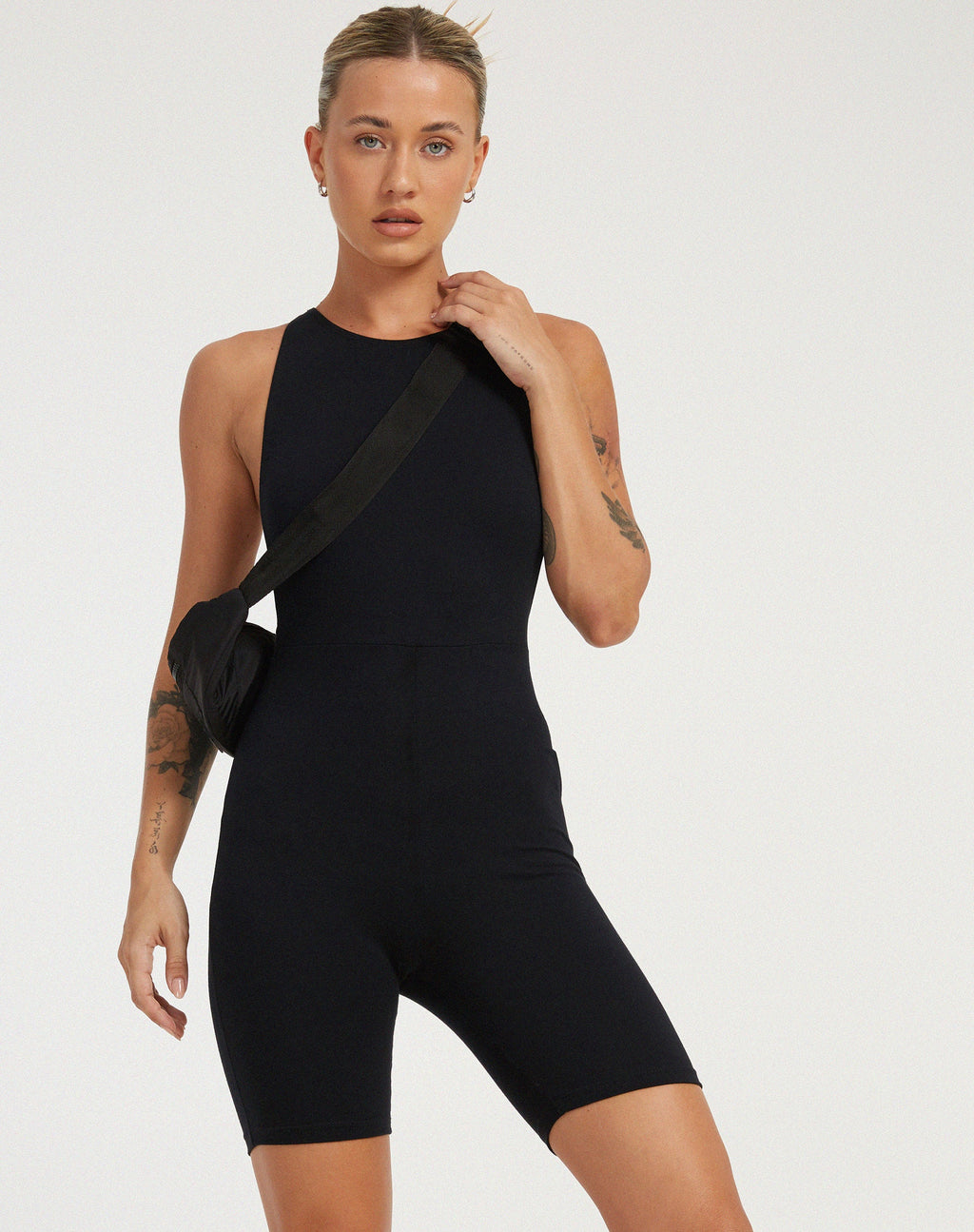 Akro-Unitard in Schwarz