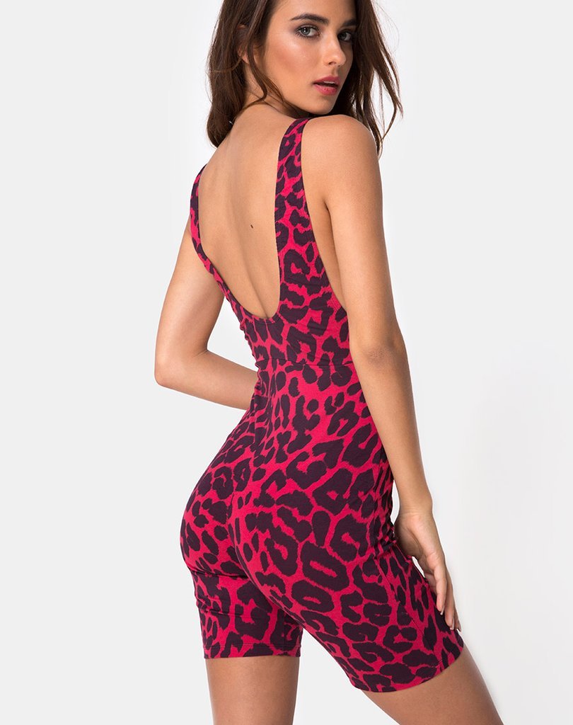 Bild von Acro Unitard in Übergröße Jaguar Rot