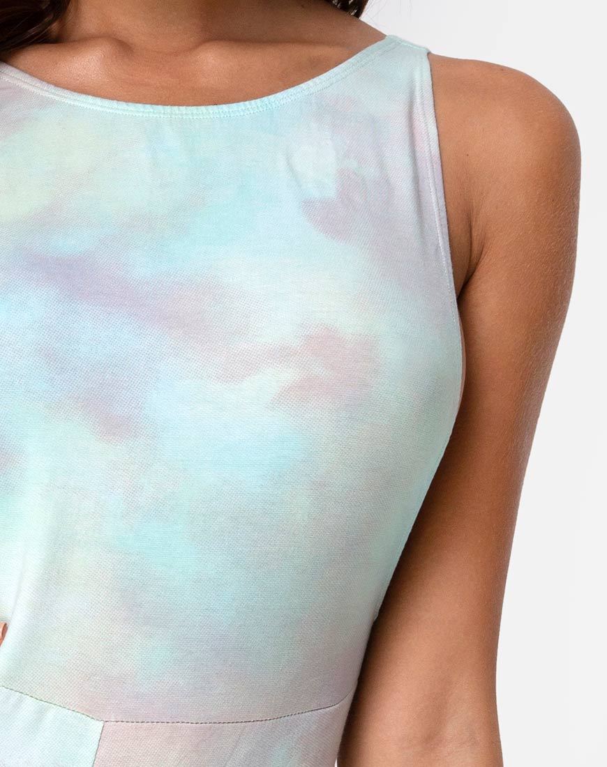 Bild von Acro Unitard in Pastell Tie Dye