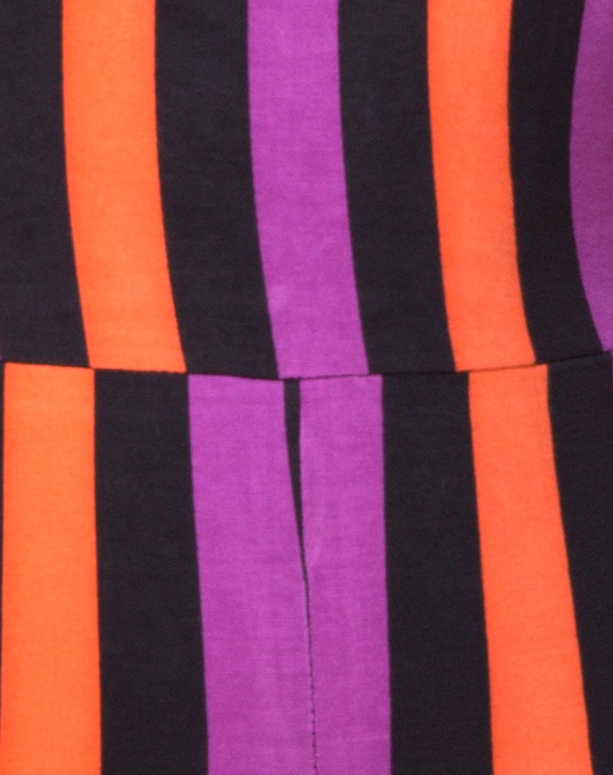 Bild von Acro Unitard in Stripe Lila und Orange