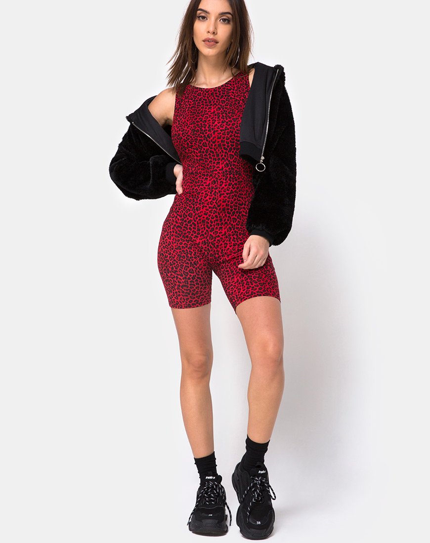 Bild von Acro Unitard in Buntes Tier