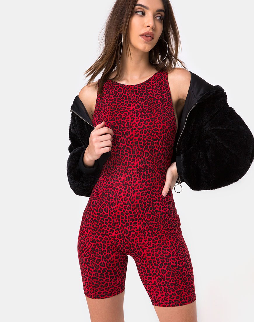 Bild von Acro Unitard in Buntes Tier