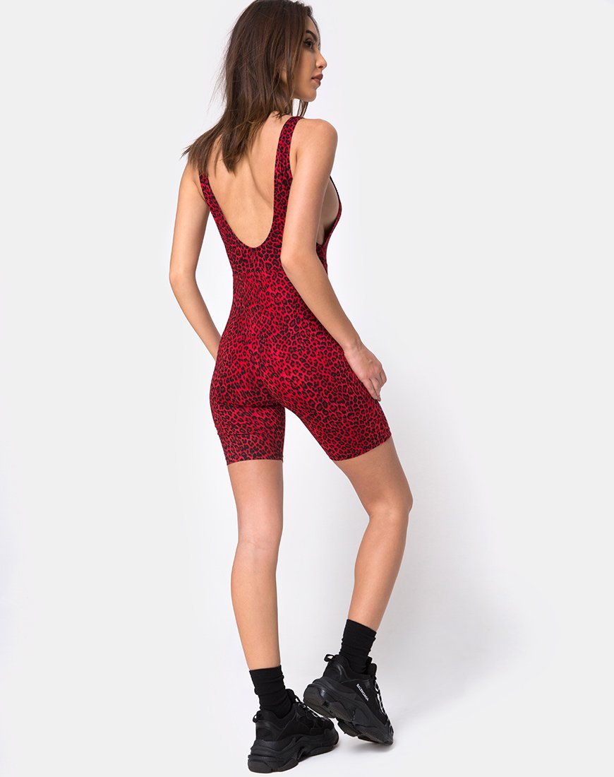 Bild von Acro Unitard in Buntes Tier