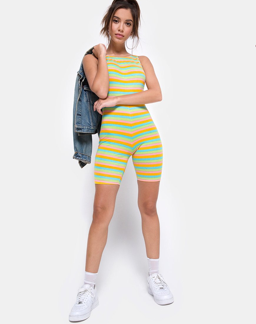 Bild von Acro Unitard in Sweet Stripe