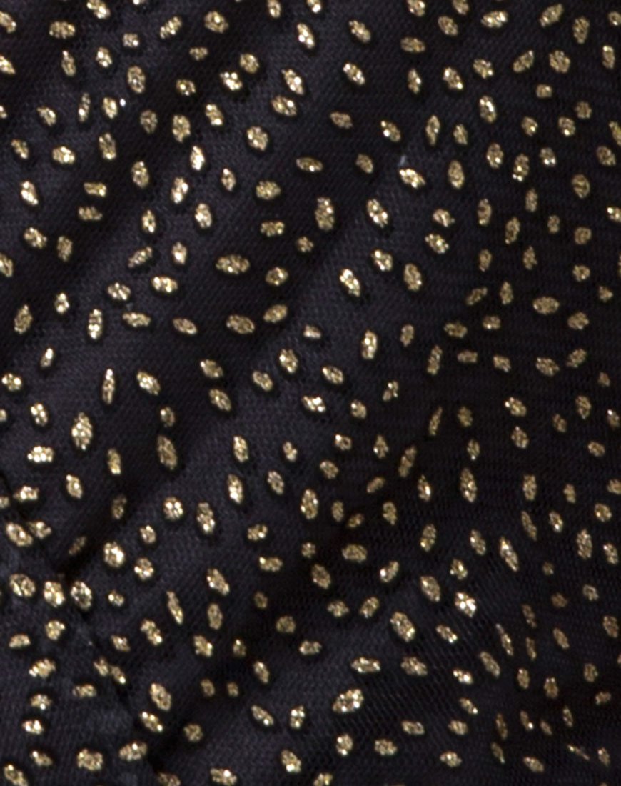 Image of Adela Mieder aus Glitzernetz Animal Black