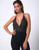 Image of Adela Mieder aus Glitzernetz Animal Black