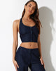 Bild von Aegir Crop Top in Denim Blue Chambray