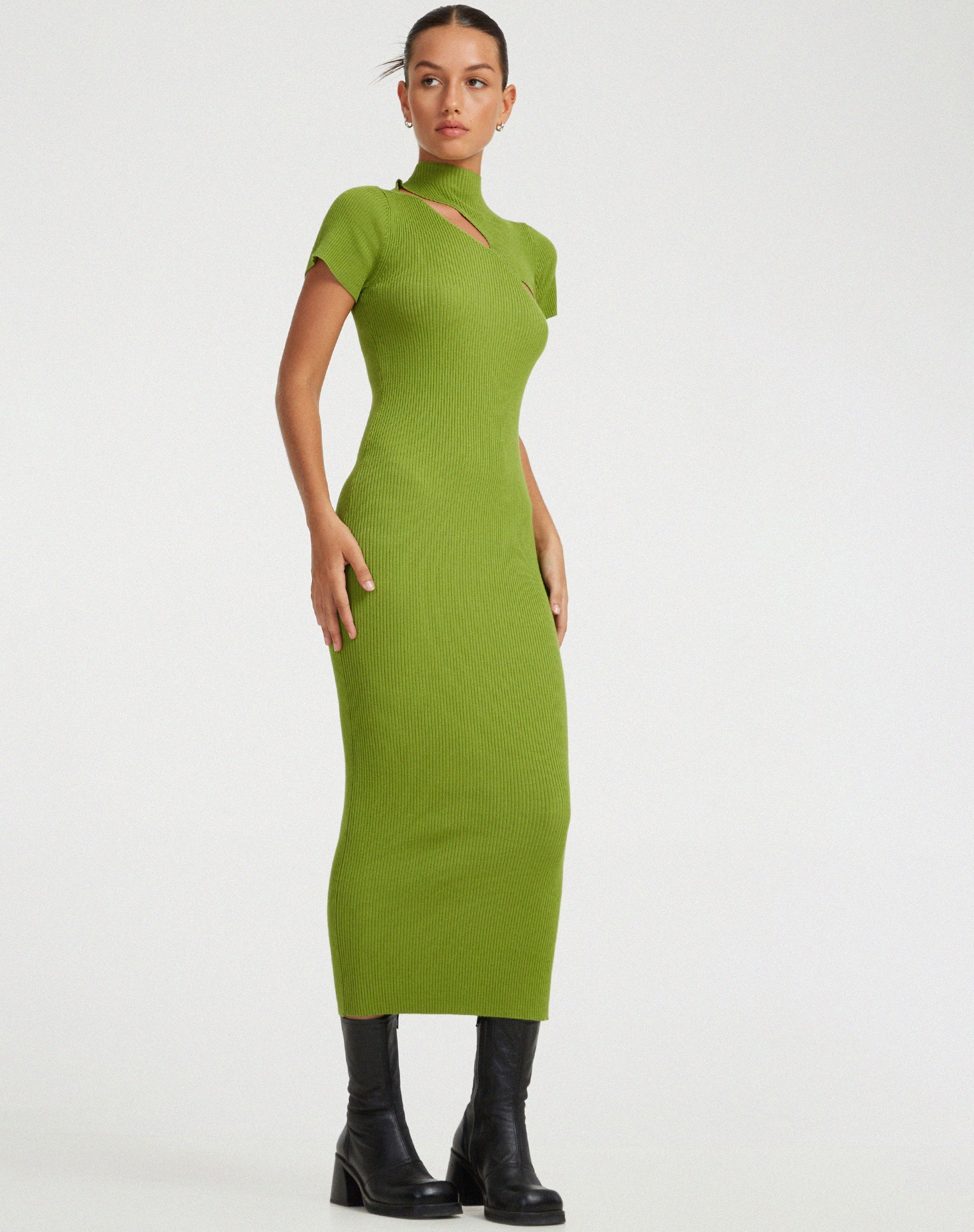 Abbildung von Afiqah Maxikleid in Golden Lime