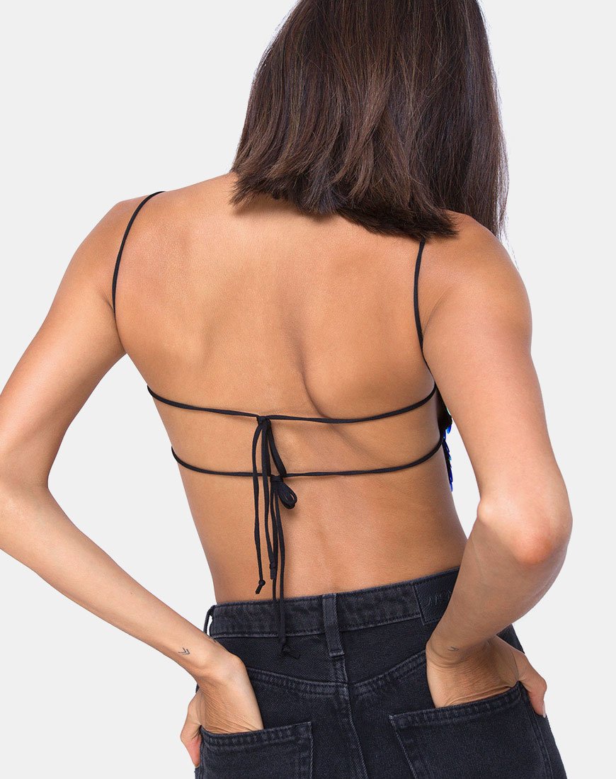 Bild von Ahena Crop Top aus Drachenfrucht-Pailletten
