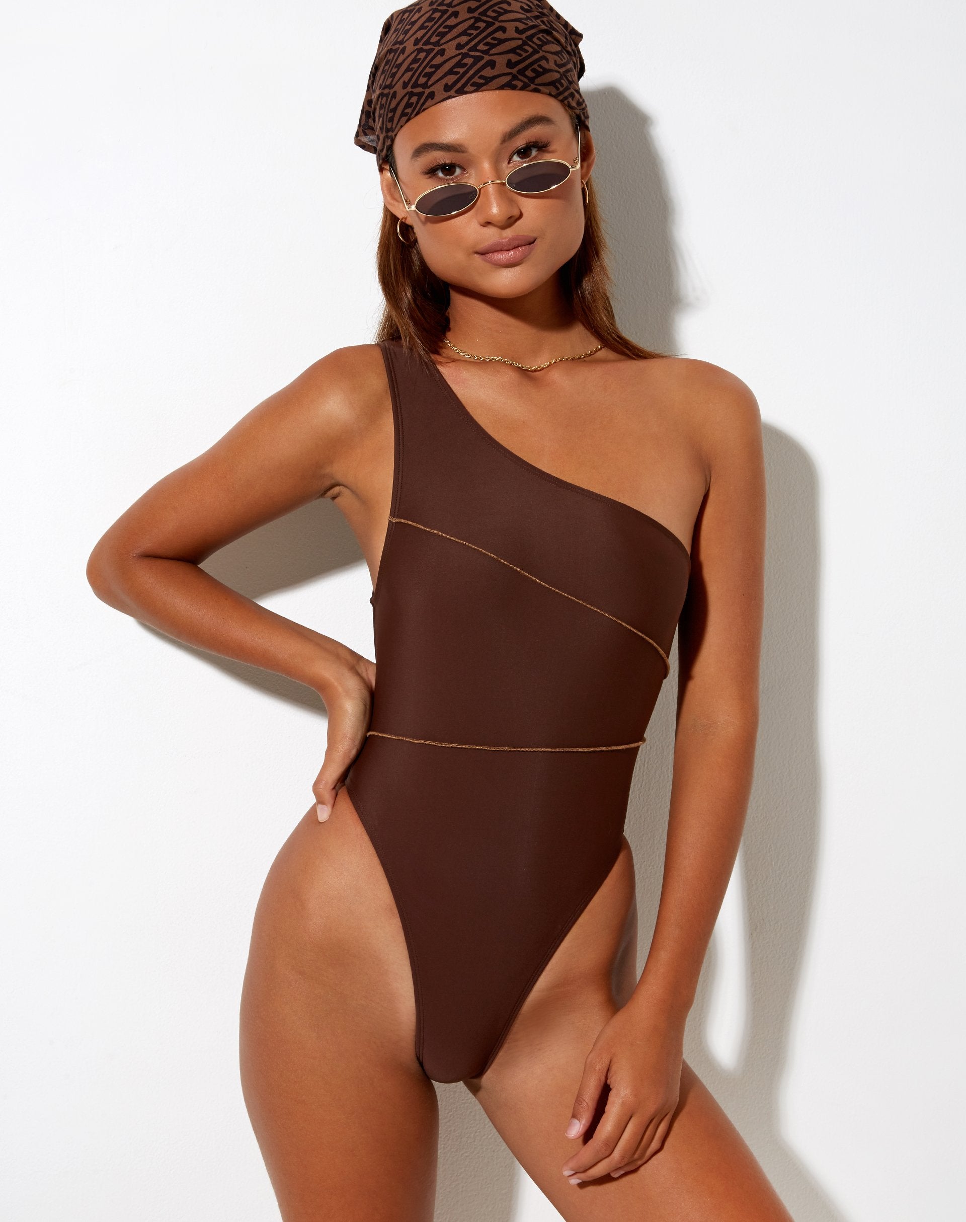 Image of Aiko Badeanzug in Choco Brown