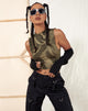 Bild von Ajak Crop Top in Dystopian Crease Khaki