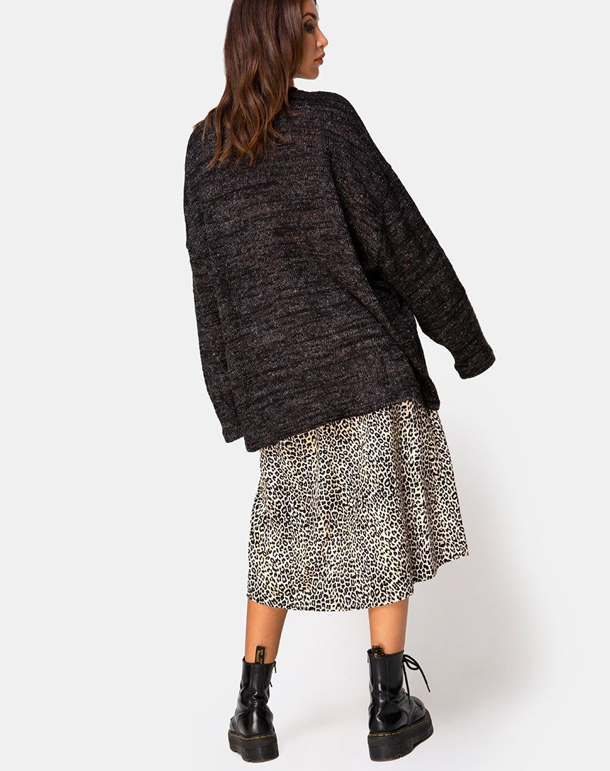 Image of Ajie Pullover aus schwarzem Strick
